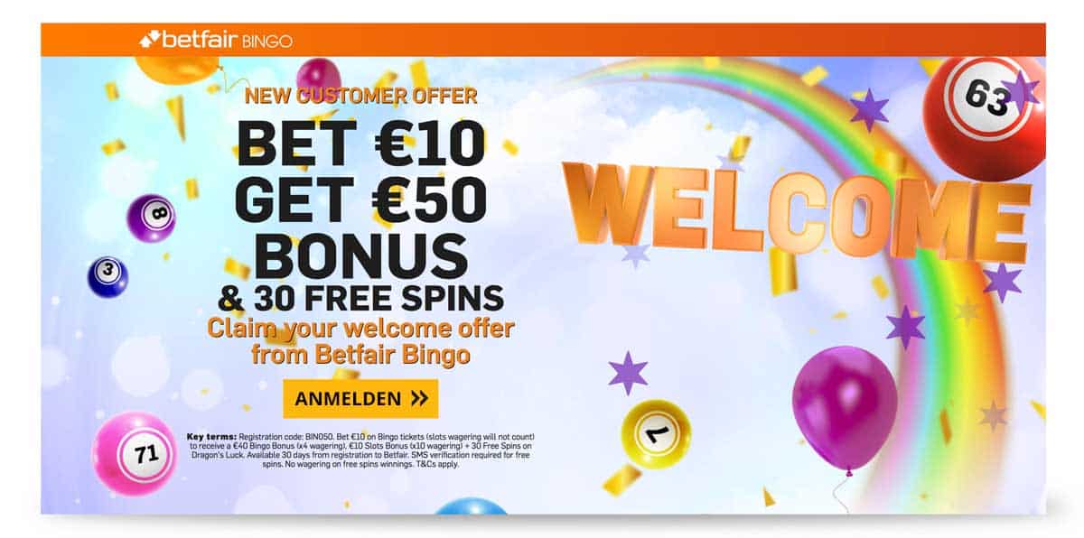 Online Bingo Angebot betfair