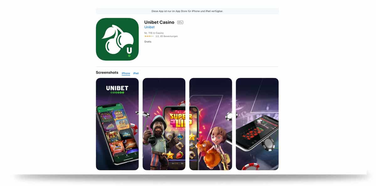 Unibet Casino App